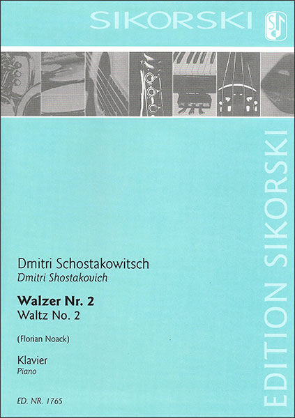 楽譜 ショスタコーヴィチ/ワルツ 第2番(セカンド・ワルツ) (「ジャズ組曲 第2番」より) 【ピアノ・ソロ】(【2159636】/SIK1765/50602269/ピアノ・ソロ/輸入楽譜(T))