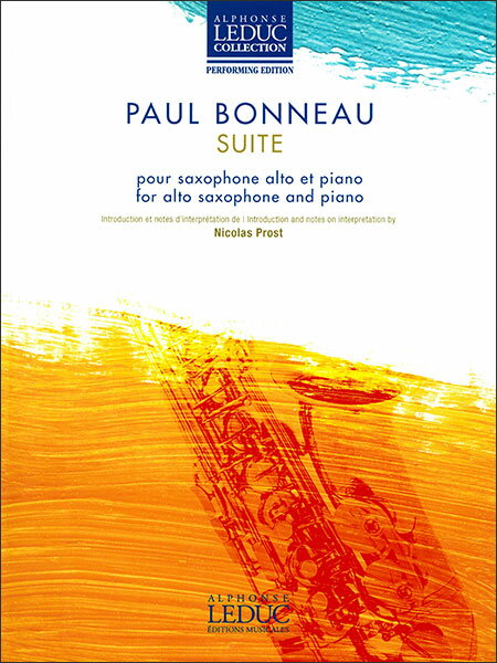 楽天楽譜ネッツ楽譜 ボノー/組曲 【A.Sax&Piano】（【2201573】/AL30990/50607182/アルト・サックス & ピアノ/輸入楽譜（T））