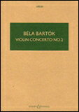 楽譜 バルトーク／ヴァイオリン協奏曲 第2番 SW3011／輸入楽譜／スコア（ポケット）／ヴァイオリンとオーケストラ