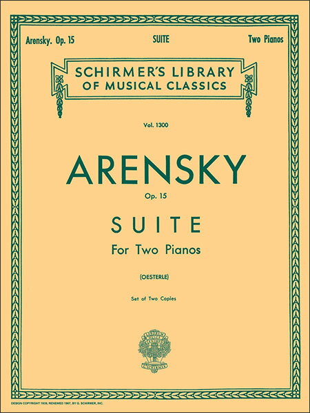 楽譜 アレンスキー/(2台のピアノのための)組曲 第1番 作品15(【78820】/50258540/2台ピアノ4手(ピアノ×..