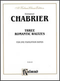 楽譜　エマニュエル・シャブリエ／3つのロマンティックなワルツ(【33568】／00-K02110／1台4手連弾／輸入楽譜（T）)