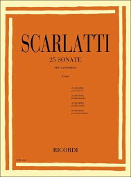 楽譜　スカルラッティ D.／25のソナタ（ロンゴ編）(【77324】／50011870／ピアノ・ソロ／輸入楽譜（T）)