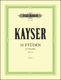 楽譜　カイザー／36の練習曲(初歩的で発展的な練習曲) 作品20(／EP3560／ヴァイオリン教本／輸入楽譜（T）)