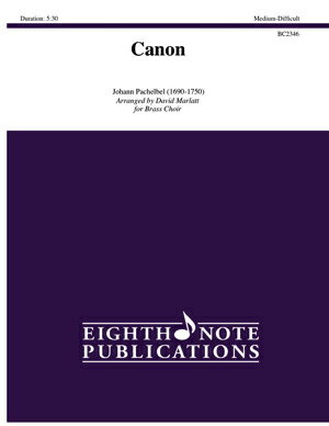 [楽譜] カノン(パッヘルベル)【金管クワイアー（10人以上）】《輸入金管アンサンブル》【10,000円以上送料無料】(Canon (10+Brass)《輸入楽譜》