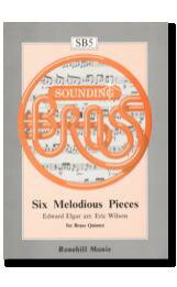  6つの旋律的小品《輸入金管アンサンブル》(Six Melodious Pieces)《輸入楽譜》