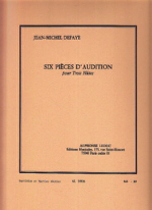 ジャンル：フルート出版社：Alphonse Leduc弊社に在庫がない場合の取り寄せ発送目安：8日〜31日作曲者：Jean-Michel Defaye／ジャン・ミシェル・ドゥファイグレード：5編成：フルート三重奏演奏時間：12分07秒解説：【編成】3フルートこちらの商品は他店舗同時販売しているため在庫数は変動する場合がございます。9,091円以上お買い上げで送料無料です。