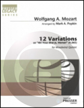  キラキラ星変奏曲(モーツァルト)《輸入木管アンサンブル》(12 Variations on Ah Vous (5 Wood)《輸入楽譜》