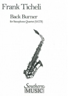 [楽譜] バックバーナー【サクソフォーン四重奏】《輸入木管アンサンブル》【10 000円以上送料無料】 Back Burner for Saxophone Quartet 4 Sax 《輸入楽譜》