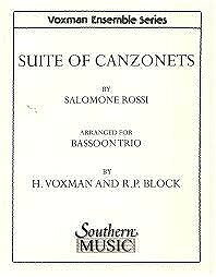  カンツォネッタ組曲(ロッシ)《輸入木管アンサンブル》(Suite of Canzonets (3 Bsn)《輸入楽譜》