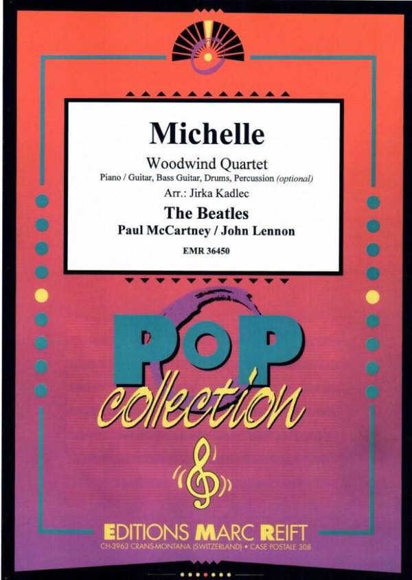 [楽譜] ミッシェル(ビートルズ)【木管四重奏】《輸入木管アンサンブル》【10,000円以上送料無料】(Michelle)《輸入楽譜》