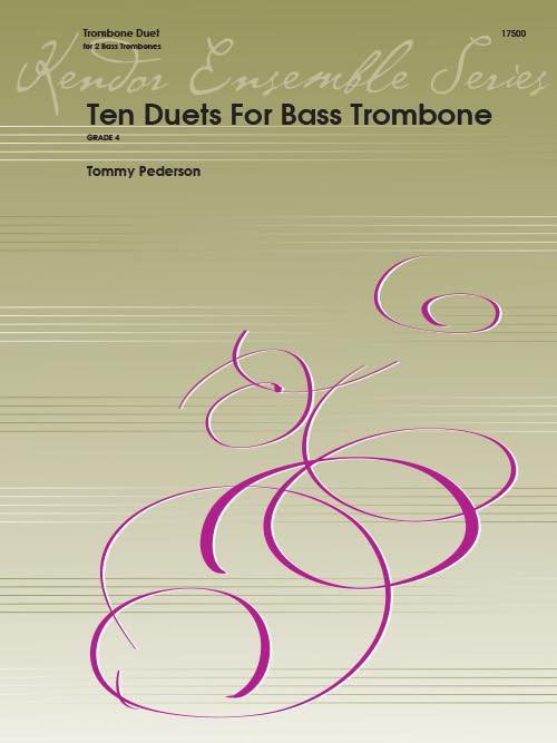  ペダーソン／10のバストロンボーンデュオ(Rumble On 6Th Street他全10曲収録)《...(Ten Duets For Bass Trombone)《輸入楽譜》
