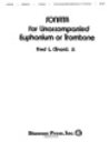 楽譜 クリナードJr.／無伴奏ユーフォニアムのためのソナタ《輸入ユーフォニアム楽譜》【10,000円以上送料無料】(Sonata for Unaccompanied Euphonium or Trombone)《輸入楽譜》