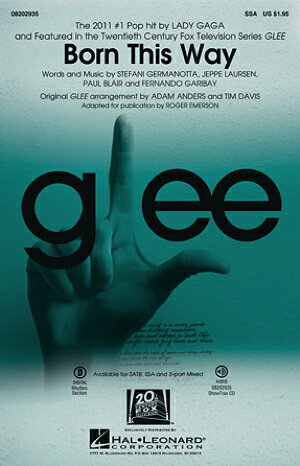 [楽譜] ボーン・ディス・ウェイ（レディー・ガガ)（SSA: 女声三部合唱） 輸入合唱楽譜【10,000円以上送料無料】(Born This Way (SSA)《輸入楽譜》