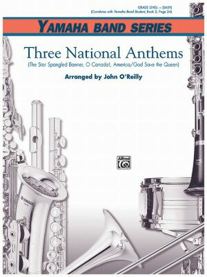 [楽譜] 《吹奏楽譜》3つの国歌集(英、米、カナダ)(Three National Anthems)【輸入】【10,000円以上送料無料】(THREE NATIONAL ANTHEMS)《輸入楽譜》