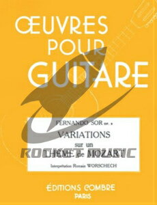  フェルナンド・ソル／モーツァルトの「魔笛」の主題による変奏曲 op.9《輸入ギター楽譜》※出版社都合...(Variation sur un Theme de Mozart - Op.9)《輸入楽譜》