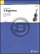 [楽譜] スコット・ジョプリン／3つのラグタイム（ヴァイオリン）《輸入ヴァイオリン楽譜》【10,000円以上送料無料】(Scott Joplin - 3 Ragtimes)《輸入楽譜》