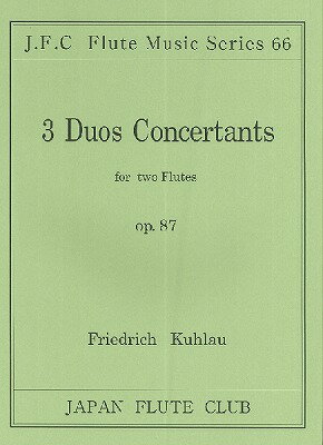 [楽譜] フルートクラブ名曲シリーズ066　クーラウ作曲　フルート二重奏曲op．87【10,000円以上送料無料..
