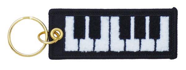 [楽譜] 相良刺繍キーホルダー　鍵盤【10,000円以上送料無料】(サガラシシュウキーホルダー ケンバン)