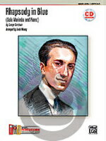 [楽譜] ガーシュウィン／ラプソディー・イン・ブルー（CD付）《輸入マリンバ楽譜》【10,000円以上送料無料】(Rhapsody in Blue)《輸入楽譜》
