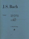 楽譜 J.S.バッハ／6つのパルティータ BWV 825-830 (原典版/ヘンレ社)《輸入ピアノ楽譜》【10,000円以上送料無料】(Six Partitas BWV 825-830)《輸入楽譜》