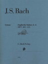 楽譜 J.S.バッハ／イギリス組曲 4-6番 F,e,d BWV 809-811【指番号なし】 (原典版/...【10,000円以上送料無料】(English Suites 4 6 F, e, d BWV 809-811)《輸入楽譜》