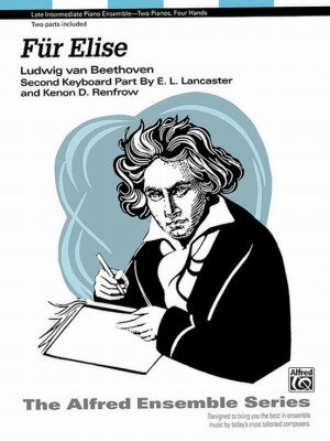 [楽譜] ベートーヴェン／エリーゼのために(中級ピアノ)(2台ピアノ)《輸入ピアノ楽譜》【10,000円以上送料無料】(Fur Elise)《輸入楽譜》