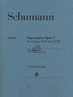  R.シューマン／即興曲 第5番 1833年版・1850年版 (原典版/ヘンレ社)《輸入ピアノ楽譜》(Impromptus op. 5, Versions 1833 and 1850)《輸入楽譜》