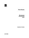  ブーレーズ／ストリクチュール 第2巻《輸入ピアノ楽譜》※出版社都合により、納期にお時間をいただく場合...(Structures: Deuxieme Livre)《輸入楽譜》