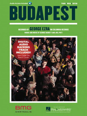 [楽譜] ジョージ・エズラ／ブダペスト《輸入ピアノ楽譜》【10,000円以上送料無料】(Budapest Digital Audio Backing Track Included!)《輸入楽譜》
