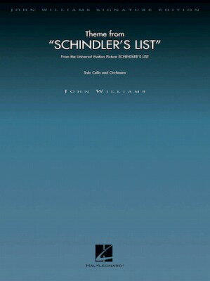  シンドラーのリスト（チェロとオーケストラのための）【ジョン・ウィリアムズ・オリジナル版/デラックスス...(Theme from Schindler's List (Cello and Orchestra)(D