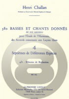 [楽譜] シャラン／380の和声課題集・バス課題とソプラノ課題・4B:解答例※出版社都合により、納期にお時間を...【10,000円以上送料無料】(380 Basses et chants donnes Volume 4 : Septiemes de differentes especes - 4B Elements...)《輸入楽譜》