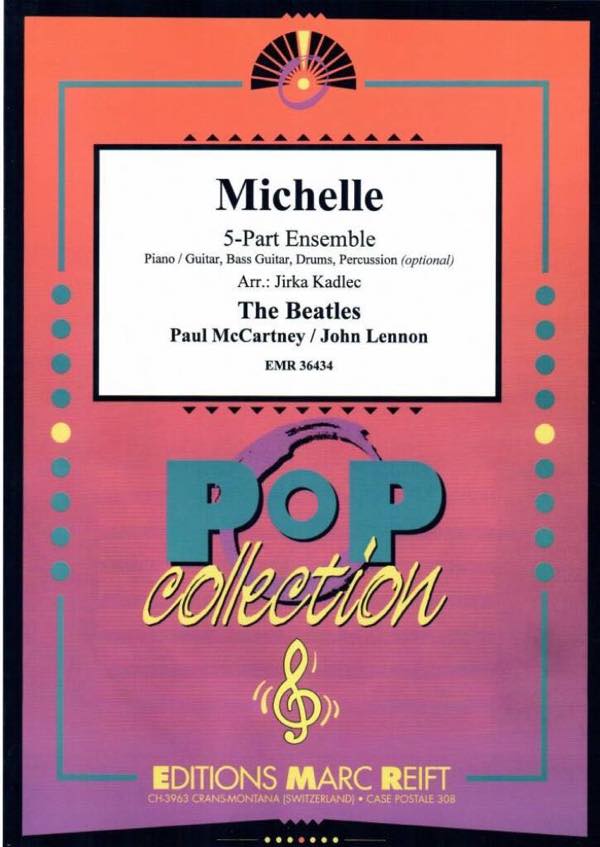 [楽譜] ミッシェル(ビートルズ)/フレックス吹奏楽譜【10,000円以上送料無料】(Michelle)《輸入楽譜》