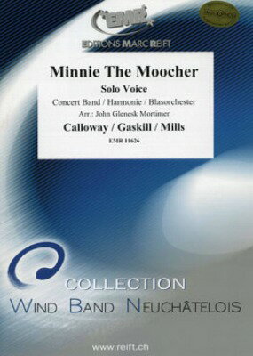 [楽譜] ミニー・ザ・ムーチャー(キャブ・キャロウェイ)(vocalフィーチャー) 吹奏楽譜【送料無料】(Minnie the Moocher)《輸入楽譜》