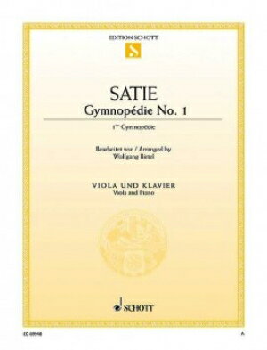 [楽譜] サティ／ジムノペディ 第1番（Viola/Piano）《輸入ヴィオラ楽譜》【10,000円以上送料無料】(Gymnopedie 1)《輸入楽譜》