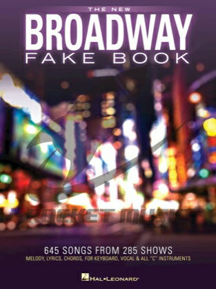 [楽譜] ブロードウェイ曲集(645曲収録)《輸入ヴォーカル・メロディ譜楽譜》【送料無料】(The New Broadway Fake Book)《輸入楽譜》