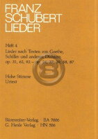  シューベルト／ゲーテ、シラー、その他の詩による歌曲集（高声用）《輸入声楽,合唱譜...(Songs with Lyrics by Goethe, Schiller and other Poets)《輸入楽譜》