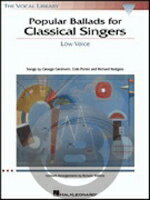 [楽譜] クラシック歌手のための人気のバラード集(低声用)《輸入声楽,合唱譜》【10,000円以上送料無料】(Popular Ballads for Classical Singers)《輸入楽譜》