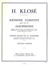 楽譜 クローゼ／サクソフォン教本 第1巻【10,000円以上送料無料】(Methode de Saxophone Complet)《輸入楽譜》