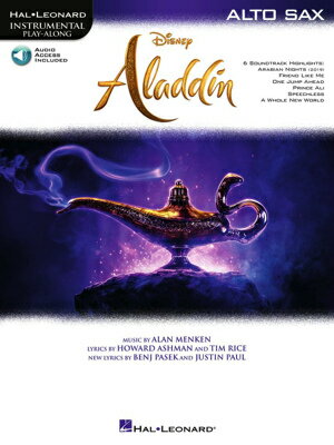 楽譜 「アラジン」アルト サックス編(ディズニー映画より)(インストゥルメンタル プレイ アロング シリー...【10,000円以上送料無料】(Aladdin - Alto Sax)《輸入楽譜》
