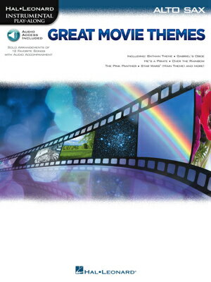  「有名な映画音楽テーマ集」アルト・サックス編(彼こそが海賊, スターウォーズ他全12曲)(インストゥ...(Great Movie Themes - Alto Sax)《輸入楽譜》