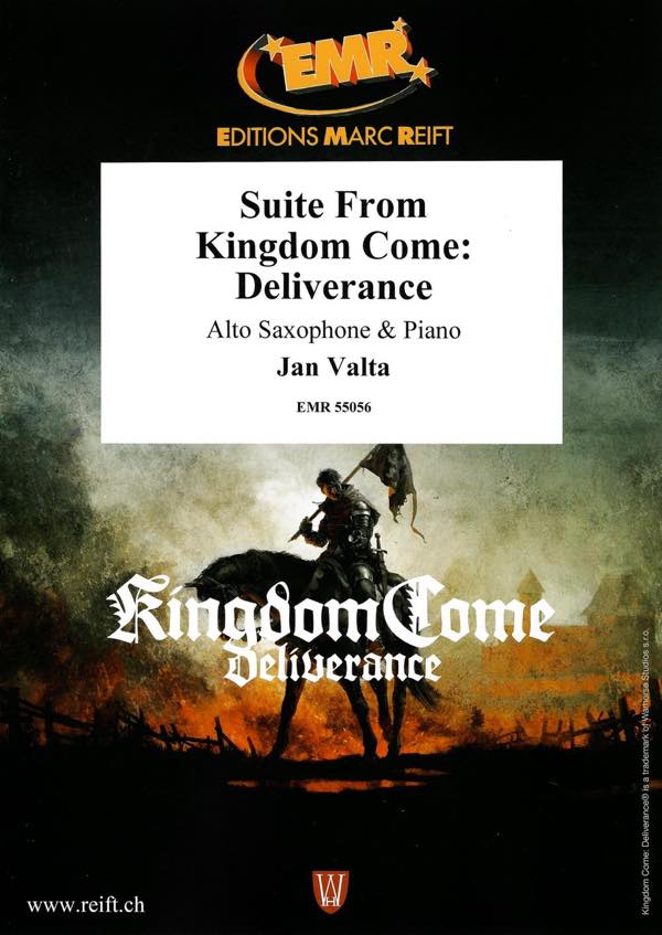  「キングダムカム・デリバランス」組曲(アルト・サクソフォン/ピアノ)《輸入サックス楽譜》(Suite From Kingdom Come: Deliverance - Alto Saxophone)《輸入楽譜》