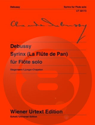 [楽譜] ドビュッシー／シランクス(パンの笛)《輸入フルート楽譜》【10,000円以上送料無料】(Debussy - Syrinx (La Flute de Pan)《輸入楽譜》