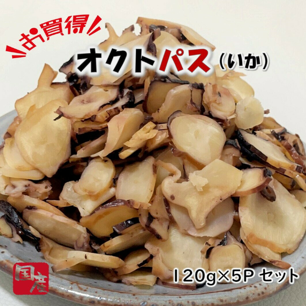 【お得セット】 オクトパス(いか) 120g×5Pセット お買得 受験生 太宰府天満宮 送料無料 いか イカ さきいか 珍味 受験生応援 応援 合格祈願 プレゼント