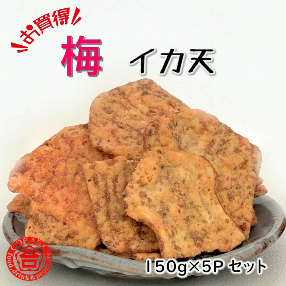 【お得セット】 梅イカ天 学問のするめ 150g×5Pセット お買得 受験生 太宰府天満宮 送料無料 ぽっきり オリジナル商品 いか イカ 珍味 受験生応援 応援 合格祈願 梅 イカ天 プレゼント