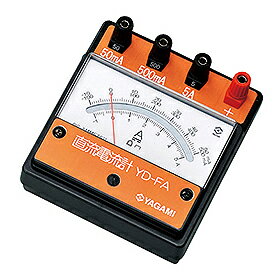 仕様 測定範囲: －10～＋50mA、－100～＋500mA、－1～+5A 大きさ: 約109(W)×118(D)×55(H)mm 実験台のどの場所からも目盛の確認ができる構造です。 大型クリップの接続が容易に行える、クリップアダプタが標準...