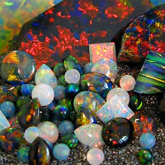 オパール 球体 レインボー 5mm 1個 rainbow 耐熱ガラス用 ガラスオパール 人口オパール opal アメリカ製の商品画像 2