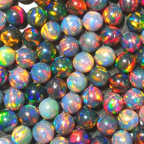 オパール 球体 スペースボール 5mm 1個 Space Ball 耐熱ガラス用 ガラスオパール 人口オパール opal アメリカ製
