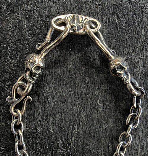 galcia NECKLACE CHAIN " SKULL HOOK & PLATE " SILVER925 ガルシア　スカルフック　ネックレス チェー..