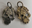 galcia / ガルシア PENDANT HEAD MARIA 039 S SKULL SILVER925 BRASS 真鍮 AGAVE CROSS シルバー ブラス メキシカン カラベラ スカル マリア リュウゼツラン クロス ペンダント (20NT-SKM001)