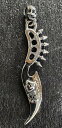 galcia PENDANT "SKULL & COBRA KNIFE" COMEDY TRAGEDY 2FACE TWO FACE MEXICANSKULL ガルシア メキシカンスカル ガルシア ペンダント スカル コブラナイフ 喜劇と悲劇のマスク トゥーフェイス (24NT-CKCT001SS)